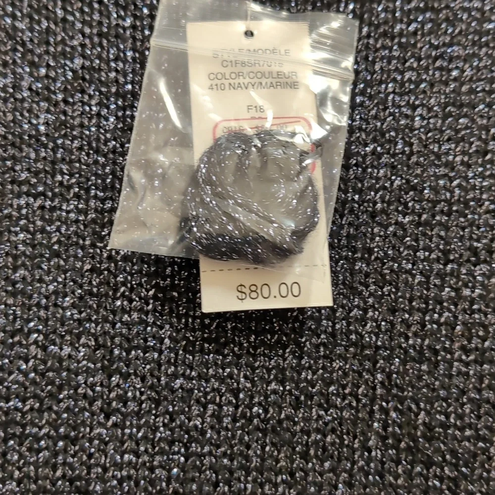 Women's Crew Neck Sparkle Sweater - Picture 2 of 5
